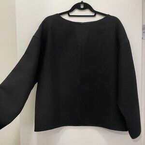 Over-Sized Woven Long Sleeved Top, Uniqlo U, Size S